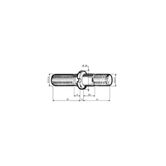 Шпилька, BPW, M22x1,5 L97 ERREVI 729169