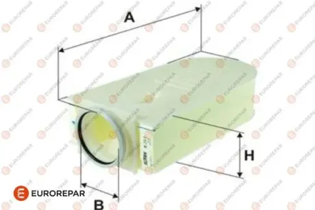 ФІЛЬТР ПОВІТРЯНИЙ EUROREPAR 1616267480