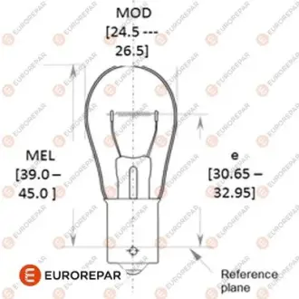 8539293090 E:ЛАМПА EUROREPAR 1616431280