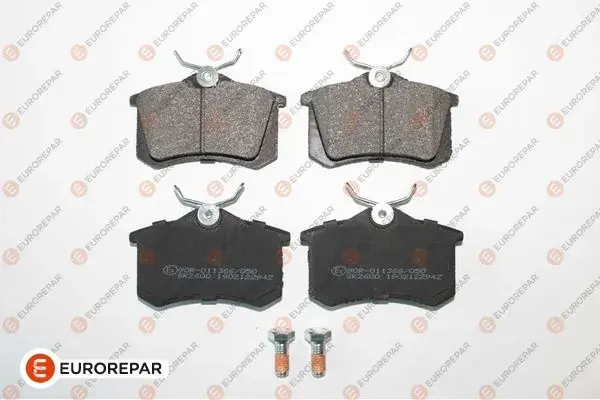 Колодки гальмівні дискові (комплект 4 шт) EUROREPAR 1617249980 (фото 1)