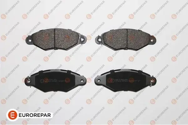 Колодки гальмівні дискові (комплект 4 шт) EUROREPAR 1623060380 (фото 1)
