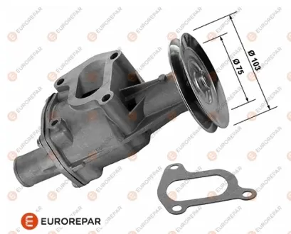 НАСОС СИСТЕМИ ОХОЛОДЖЕННЯ EUROREPAR 1637178580
