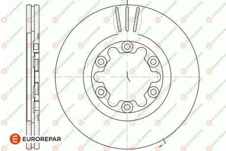 ДИСК ГАЛЬМ. ПЕРЕДНІЙ 2ШТ EUROREPAR 1667870180