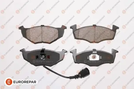 Гальмівні колодки пер. VW Polo 01-/Skoda Fabia 99-14 EUROREPAR 1675994780