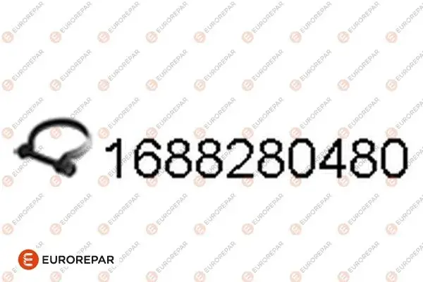 Хомут-затискач металевий EUROREPAR 1688280480 (фото 1)