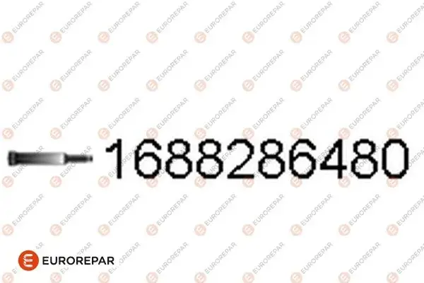 Болт з шестигранною головкою з чорного металу EUROREPAR 1688286480 (фото 1)