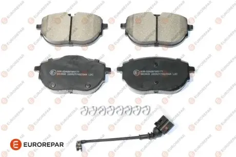 КОЛОДКИ ГАЛЬМ. ПЕРЕД. EUROREPAR 1697648880