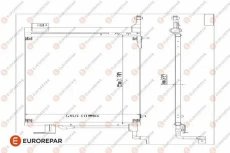 РАДІАТОР КОНДИЦІОНЕРА EUROREPAR E163305