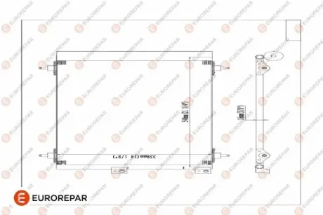 Радіатор кондиціонера Berlingo/Partner 1.6HDI 05- EUROREPAR E163366