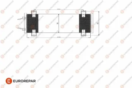 РАДІАТОР КОНДИЦІОНЕРА EUROREPAR E163368