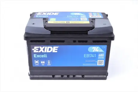 Акумулятор 74Ah-12v Exide EXCELL (278х175х190), L, EN680 EXIDE EB741