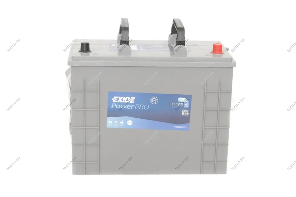 Акумуляторна батарея 125Ah/850A (349x175x285/+R/B00) PowerPro EXIDE EF1250 (фото 1)