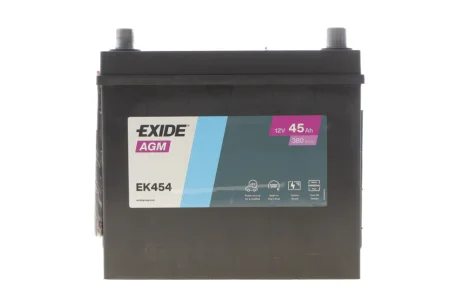 Акумулятор 45Ah-12v Exide AGM (237х127х227),R,EN380 Азія EXIDE EK454