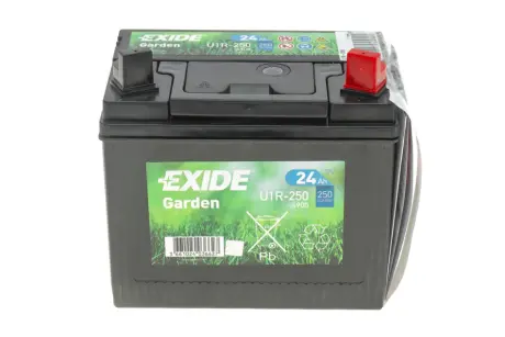 Акумуляторна батарея 24Ah/250A (197x132x186/+R) (Сад) (замінений на) EXIDE U1R-250