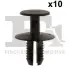 Кліпса кріплення облицювання (к-кт 10 шт) BMW/MB/Mitsubishi/Smart/Volvo 90- FA1 10-20002.10 (фото 1)