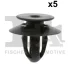 Кліпса кріплення обшивки (к-кт 5шт) BMW 3 (E36/E46) 91-/5 (E39/F10/G30) 96-/7 (E32/E38/E65/F01) 85- FA1 10400895 (фото 1)