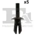 Кліпса кріплення (к-кт 5 шт) Audi/BMW/MB/VW FA1 11-20002.5 (фото 1)
