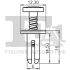 Кліпса кріплення (пістон) (к-кт 5шт) Citroen Berlingo/Opel Combo/Peugeot Partner 1.5/1.6 18- FA1 11300115 (фото 2)