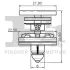 Кліпса кріплення обшивки дверей (к-кт 10 шт) Audi A4/A5/Q5/Q7/VW Caddy FA1 11-40022.10 (фото 2)