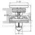 Кліпса кріплення обшивки дверей (к-кт 5шт) Audi A4/A5/Q5/Q7/VW Caddy FA1 11400225 (фото 2)