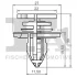 Кліпса кріплення обшивки (к-кт 5шт) Audi A3/A4/Seat Exeo 01-13 FA1 11400245 (фото 2)