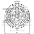 Шайба фіксуюча (к-кт 10шт) VW Caddy II/III/Crafter 30-35/30-50/Golf II/III/IV/V/VI/Jetta II 80- FA1 11-40113.10 (фото 2)