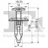 Кліпса кріплення (пістон) (к-кт 5шт) Ford Transit/Connect/Mondeo 02- FA1 13-30003.5 (фото 2)