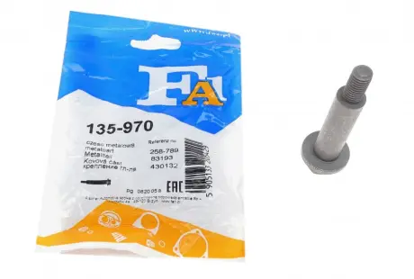 Болт вихлопної системи Ford Fiesta 1.1 89-95 (M10x83) FA1 135-970