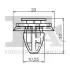 Кліпса кріплення обшивки (к-кт 5 шт) Citroen Jumper/Peugeot Boxer/Fiat Ducato 01-06 FA1 21-40012.5 (фото 2)
