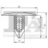 Кліпса кріплення підкрила (к-кт 5шт) Renault Trafic/Kangoo/Megane/Clio/Master 80- Dacia Logan/Sandero 04- FA1 22-10004.5 (фото 2)