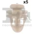 Кліпса кріплення обшивки (к-кт 5 шт) Renault Clio 05-14 FA1 22400205 (фото 1)
