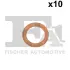 Уплотнительное кольцо компл. 10 шт 12.0*18.0*1.0 mm(пр-во Fischer) FA1 547870010 (фото 1)