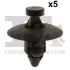 Кліпса кріплення бампера переднього (к-кт 5шт) Volvo C30/C70/S40/S60/S80/S90/V60/V90/XC70/XC90 95-16 FA1 55300015 (фото 1)
