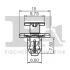Кліпса кріплення (к-кт 5 шт) Subaru Legacy 09-/Impreza 00- FA1 72300045 (фото 2)