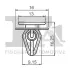 Кліпса кріплення (к-кт 5шт) Fiat Sedici 06-14/Suzuki SX4 07- FA1 76-40009.5 (фото 2)