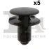 Кліпса кріплення накладки порога (к-кт 5шт) Hyundai Santa Fe III 12- FA1 89300075 (фото 1)