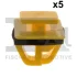 Кліпса кріплення накладки порога (к-кт 5шт) Hyundai Accent 94-/Santa Fe 01- FA1 89400055 (фото 1)