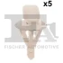 Кліпса кріплення накладки порога (к-кт 5шт) Hyundai Santa Fe 00- FA1 89400085 (фото 1)