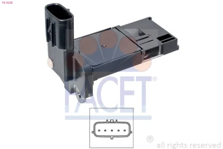 Датчик массового расхода воздуха FACET 101528