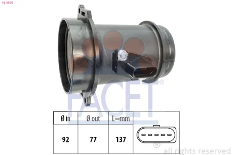 Датчик массового расхода воздуха FACET 101559