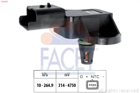 Датчик давления воздуха FACET 10.3137