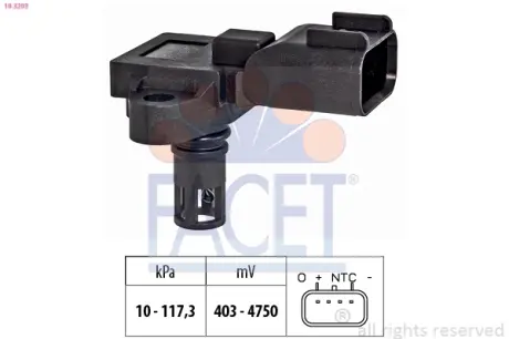 Датчик давления воздуха FACET 10.3203