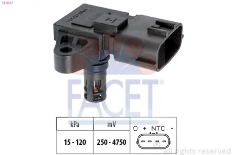 Датчик давления воздуха FACET 10.3227