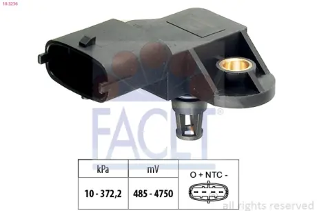 Датчик давления воздуха FACET 103236