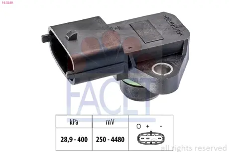 Датчик давления воздуха FACET 10.3249