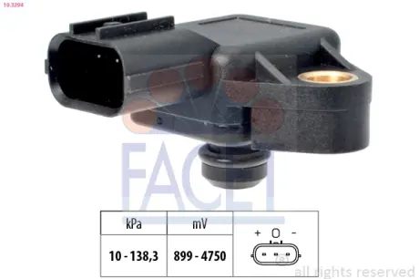Датчик тиску повітря FACET 103394