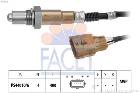 Датчик кисню Captur (20-)/Clio V (20-) 1.6 E-TECH Facet FACET 108558