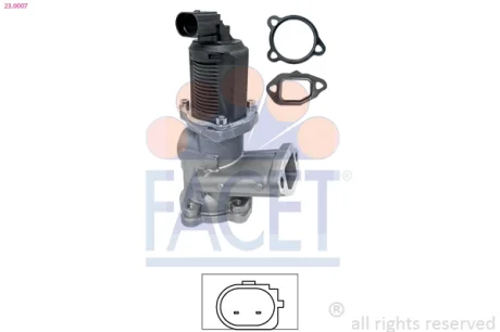 Клапан EGR Combo/Doblo 1.3 CDTI/JTD 04- FACET 230007