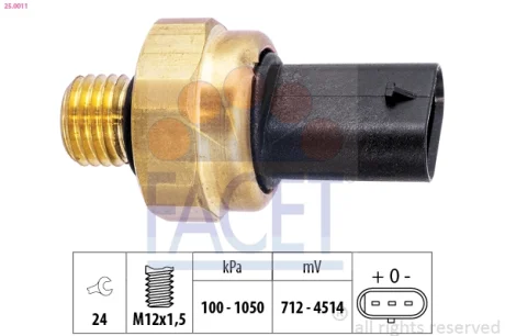 Датчик давления FACET 250011