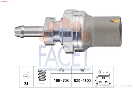 Датчик давления FACET 250029